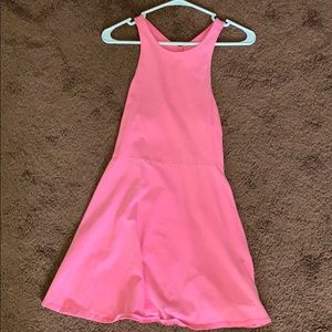 Bright pink summer dress
